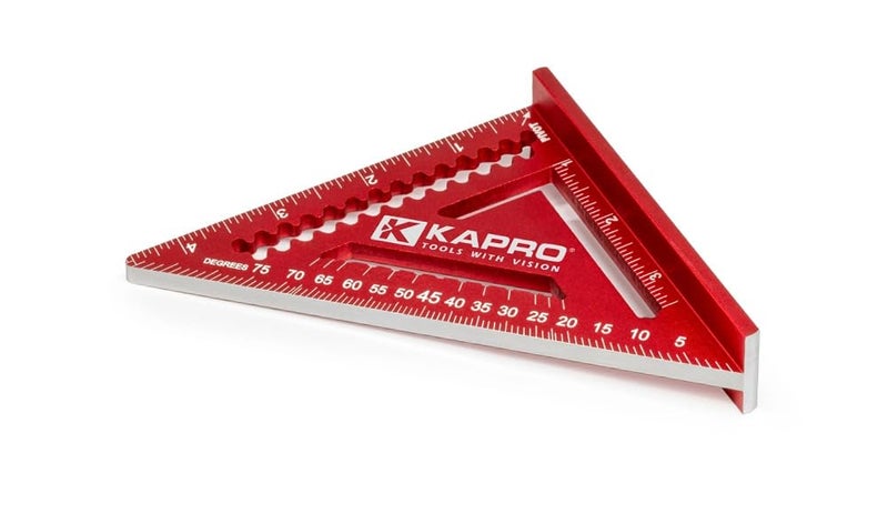 Kapro - 448 High Definition Anodized 4" Rafter Square - Resists Wear and Corrosion - Features Conversion Table and Protractor - Lightweight & Compact Profile - 4 Inch - Image 3
